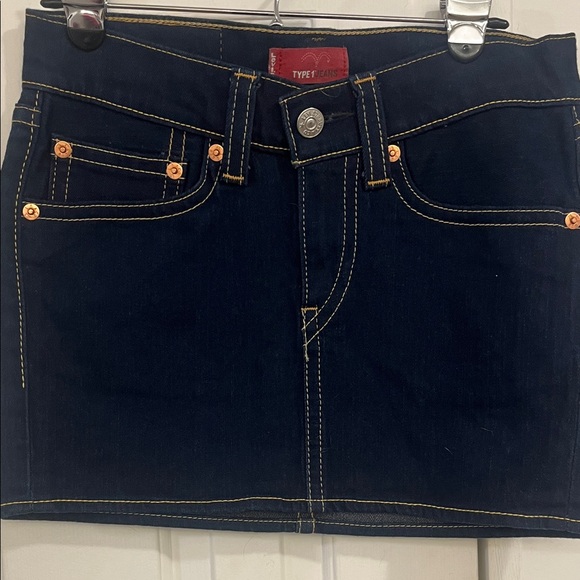 Levi’s Type 1 Denim Mini Skirt - Picture 1 of 6